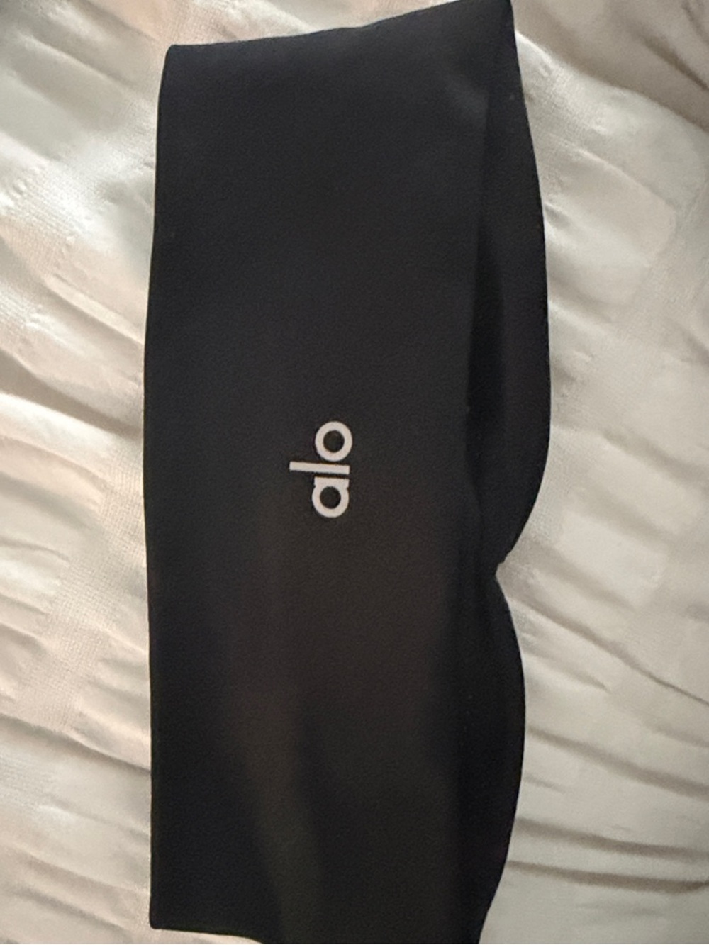 ALO Yoga Black Logo Wide Headband